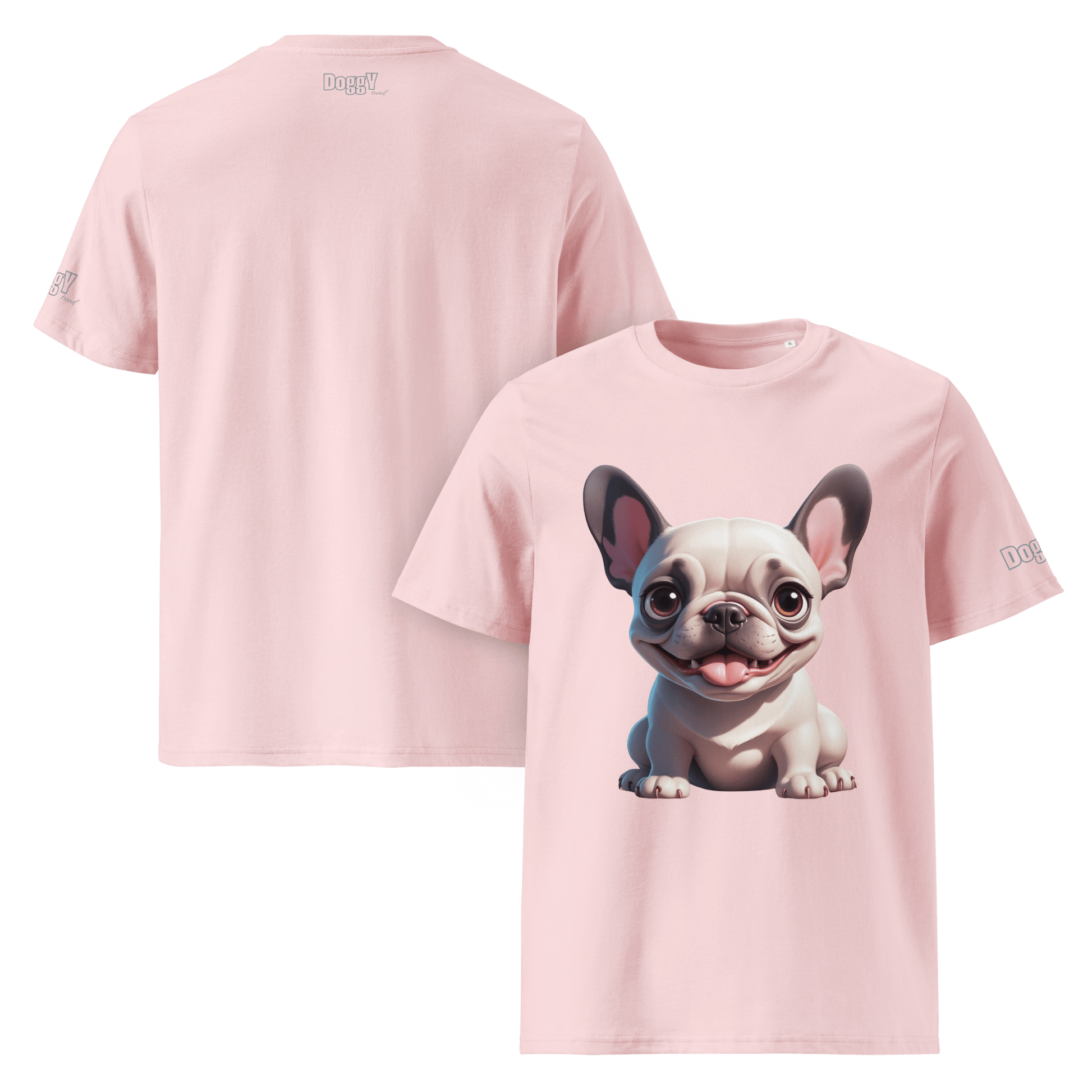 T-shirt unisexe en coton biologique - Collection Bouledogue Français - Doggy Trend