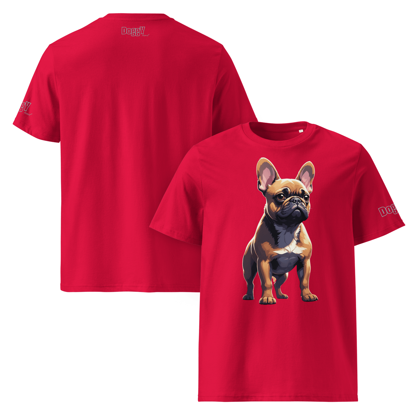 T-shirt unisexe en coton biologique - Collection Bouledogue Français - Doggy Trend