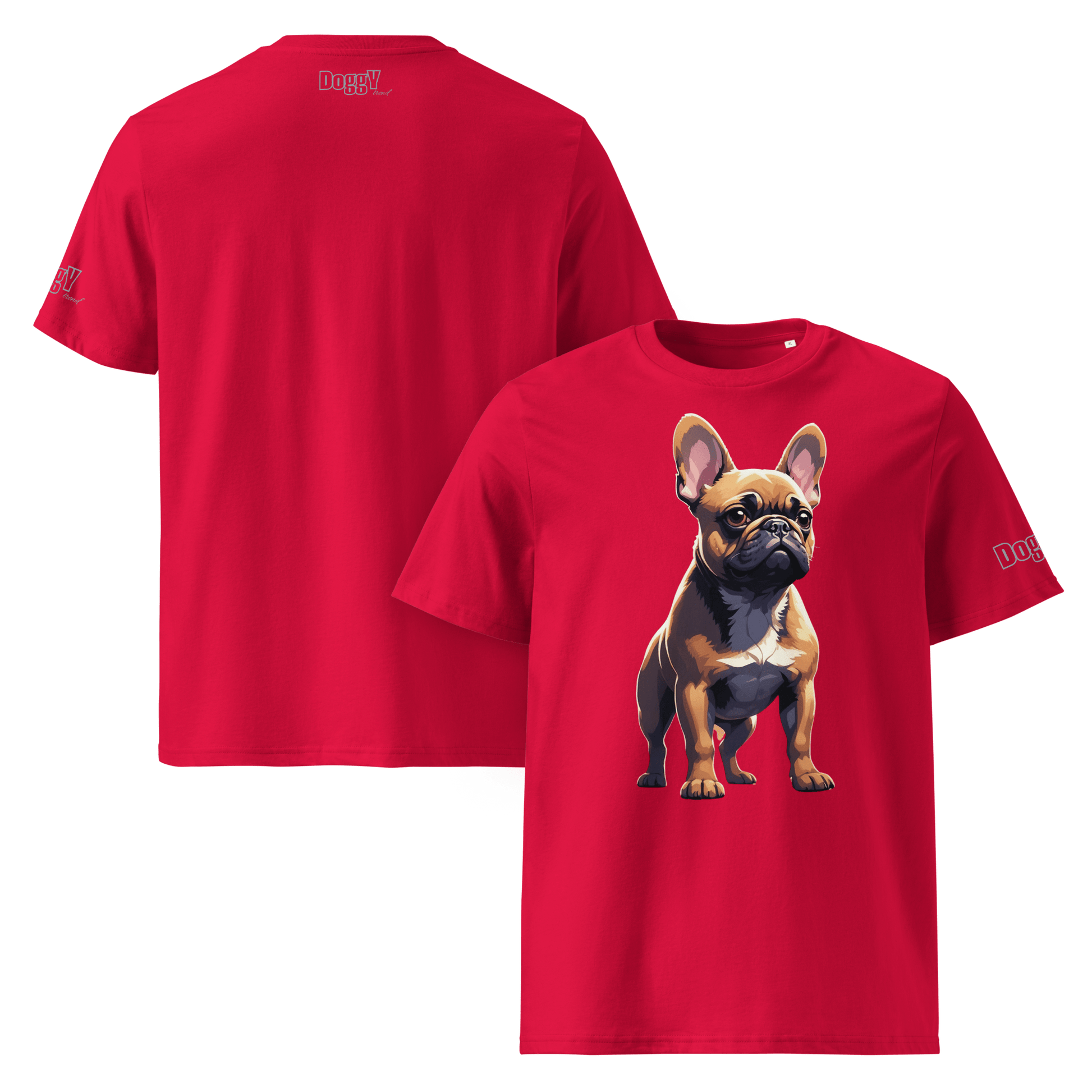 T-shirt unisexe en coton biologique - Collection Bouledogue Français - Doggy Trend