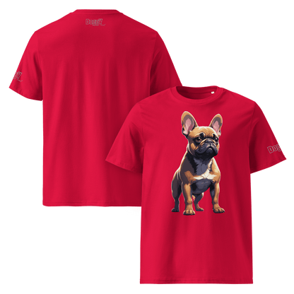 T-shirt unisexe en coton biologique - Collection Bouledogue Français - Doggy Trend