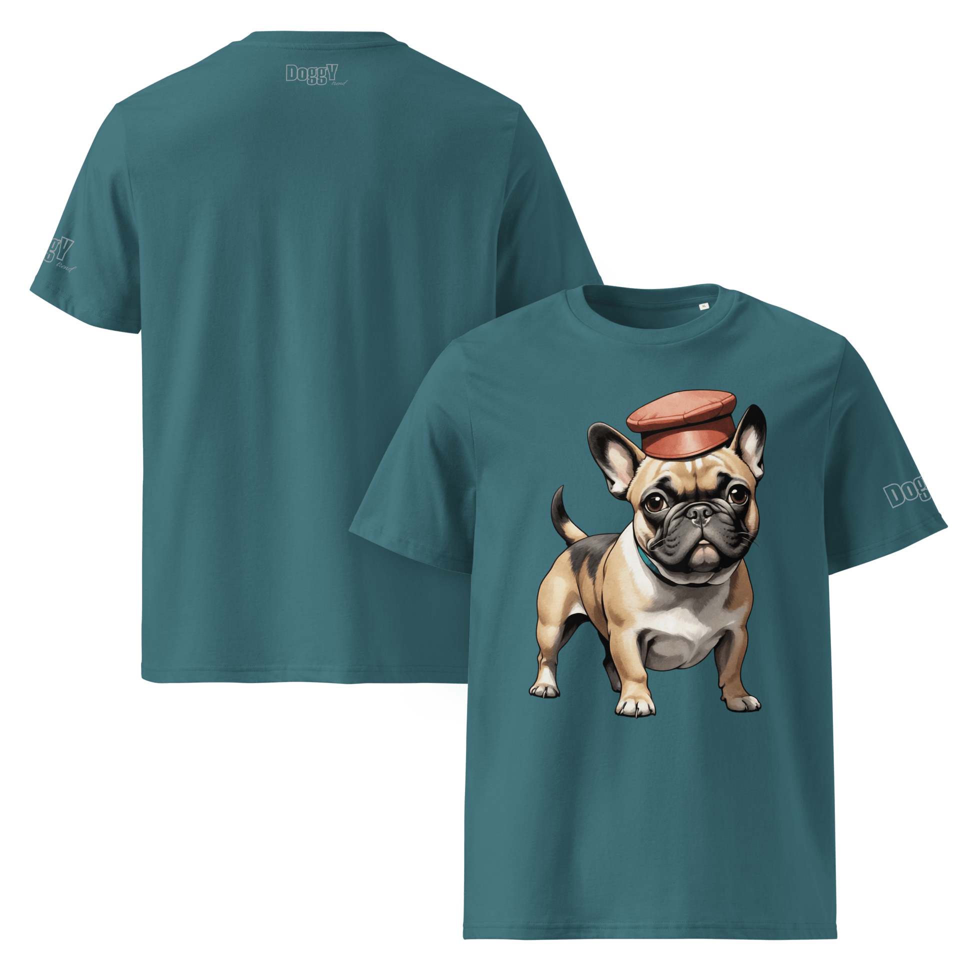 T-shirt unisexe en coton biologique - Collection Bouledogue Français - Doggy Trend