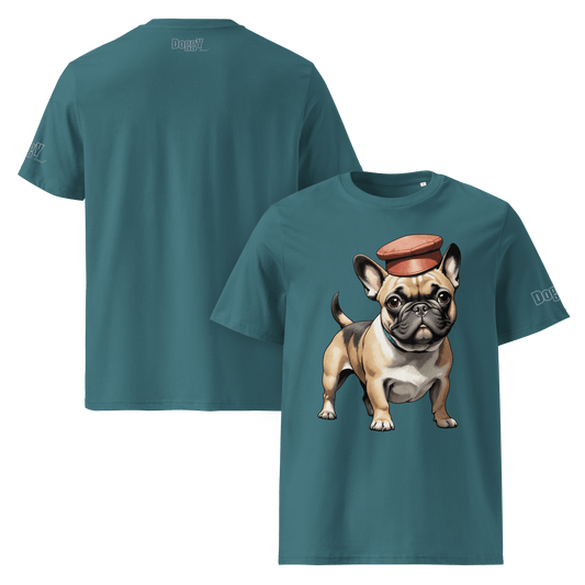 T-shirt unisexe en coton biologique - Collection Bouledogue Français - Doggy Trend