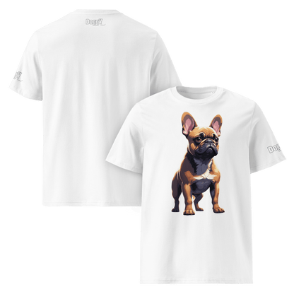 T-shirt unisexe en coton biologique - Collection Bouledogue Français - Doggy Trend