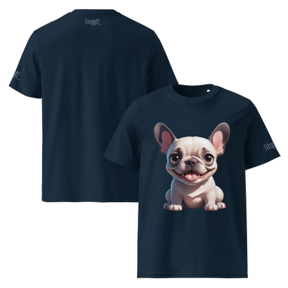 T-shirt unisexe en coton biologique - Collection Bouledogue Français - Doggy Trend