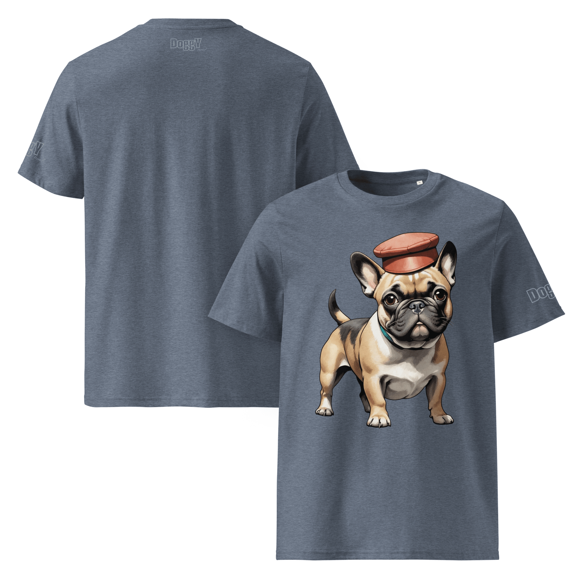 T-shirt unisexe en coton biologique - Collection Bouledogue Français - Doggy Trend