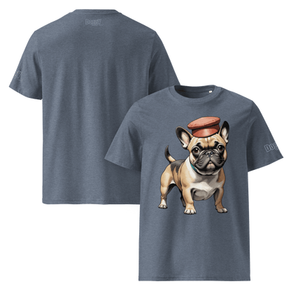 T-shirt unisexe en coton biologique - Collection Bouledogue Français - Doggy Trend