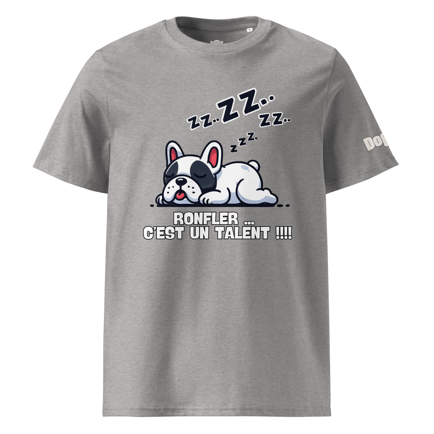 T-shirt unisexe en coton biologique - Collection Bouledogue Français - Doggy Trend