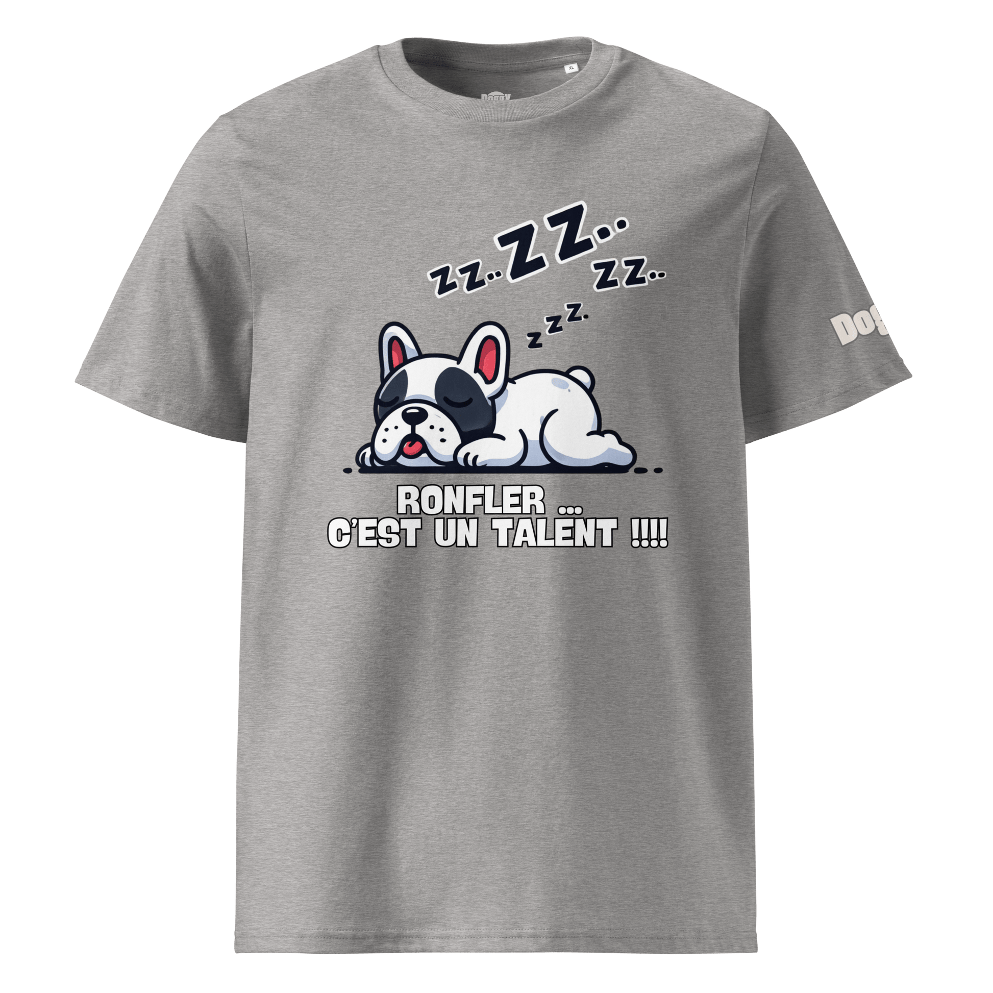 T-shirt unisexe en coton biologique - Collection Bouledogue Français - Doggy Trend