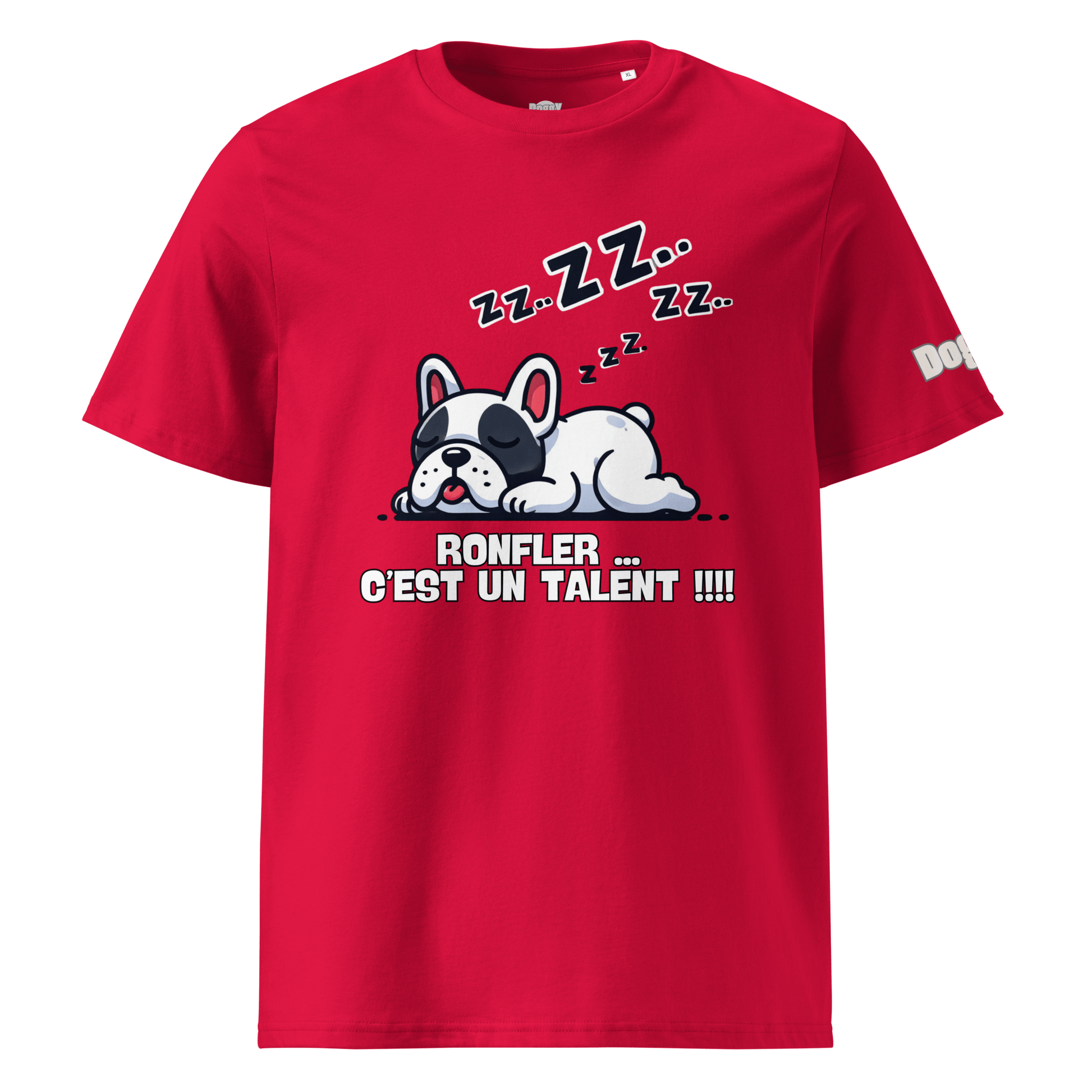 T-shirt unisexe en coton biologique - Collection Bouledogue Français - Doggy Trend