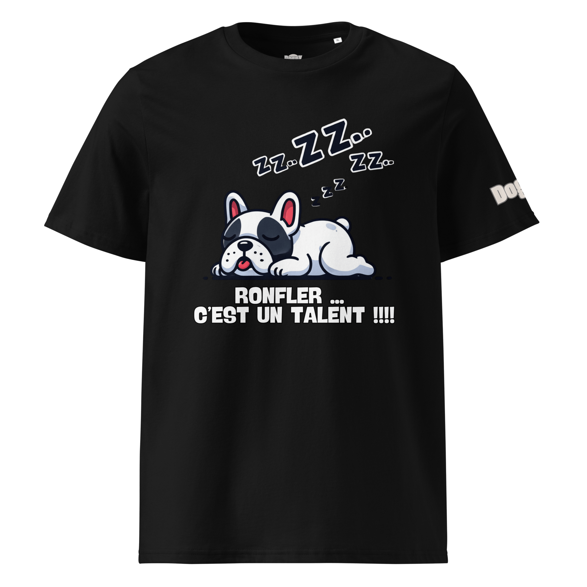 T-shirt unisexe en coton biologique - Collection Bouledogue Français - Doggy Trend