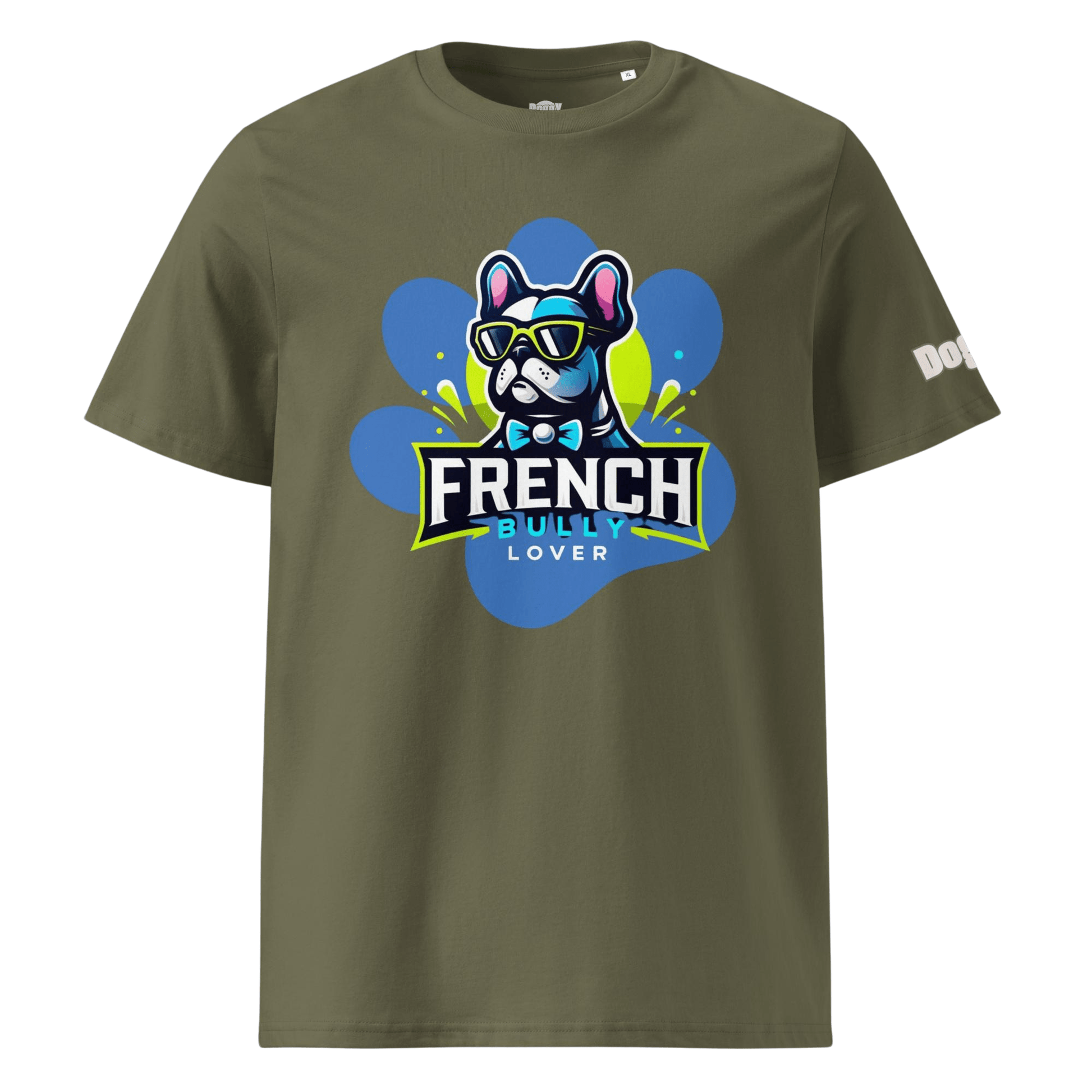 T-shirt unisexe en coton biologique - Collection Bouledogue Francais - Doggy Trend