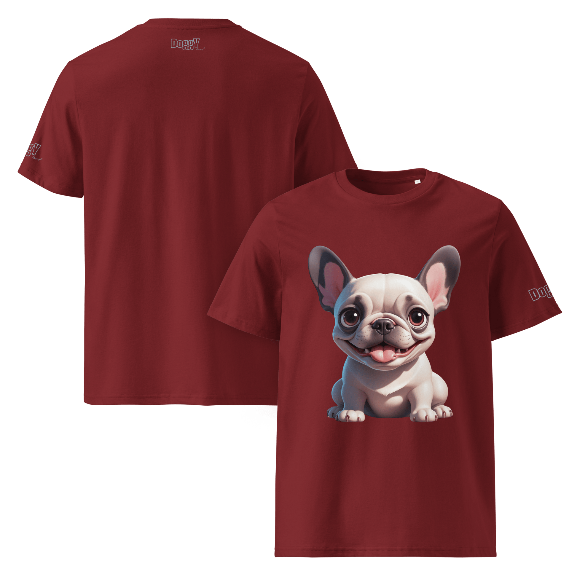 T-shirt unisexe en coton biologique - Collection Bouledogue Français - Doggy Trend