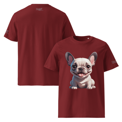 T-shirt unisexe en coton biologique - Collection Bouledogue Français - Doggy Trend
