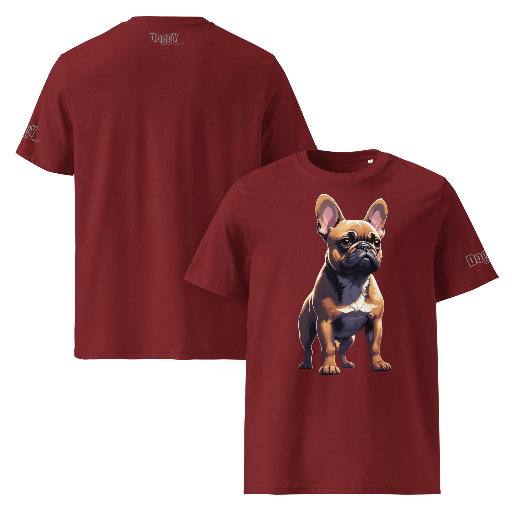 T-shirt unisexe en coton biologique - Collection Bouledogue Français - Doggy Trend