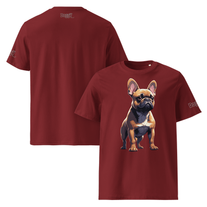 T-shirt unisexe en coton biologique - Collection Bouledogue Français - Doggy Trend