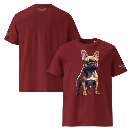 T-shirt unisexe en coton biologique - Collection Bouledogue Français - Doggy Trend