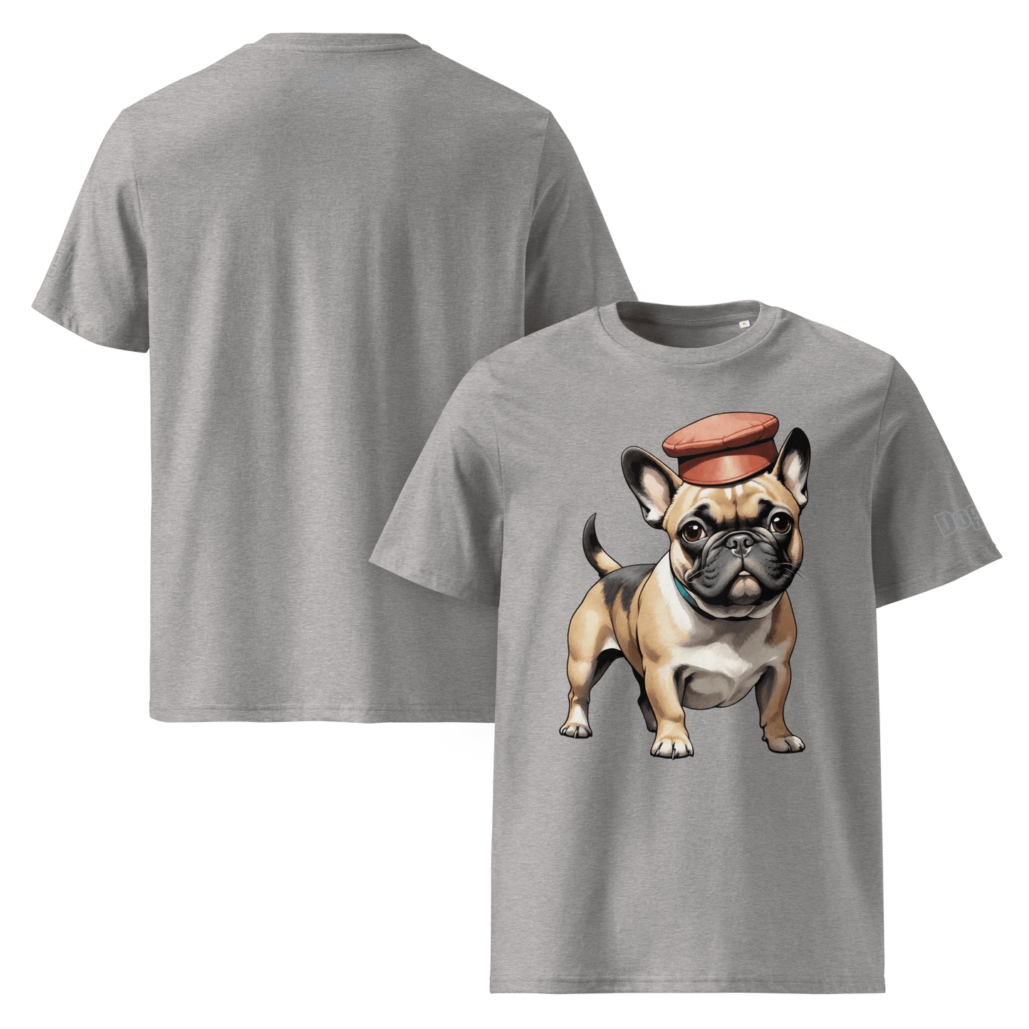 T-shirt unisexe en coton biologique - Collection Bouledogue Français - Doggy Trend