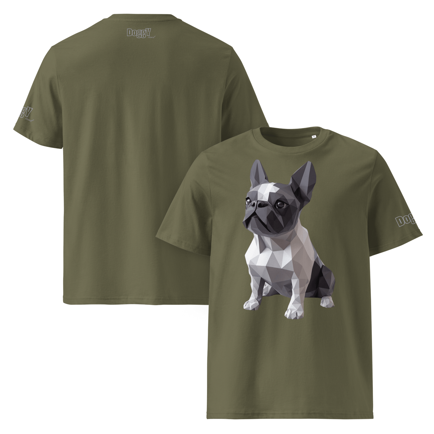 T-shirt unisexe en coton biologique - Collection Bouledogue Français - Doggy Trend