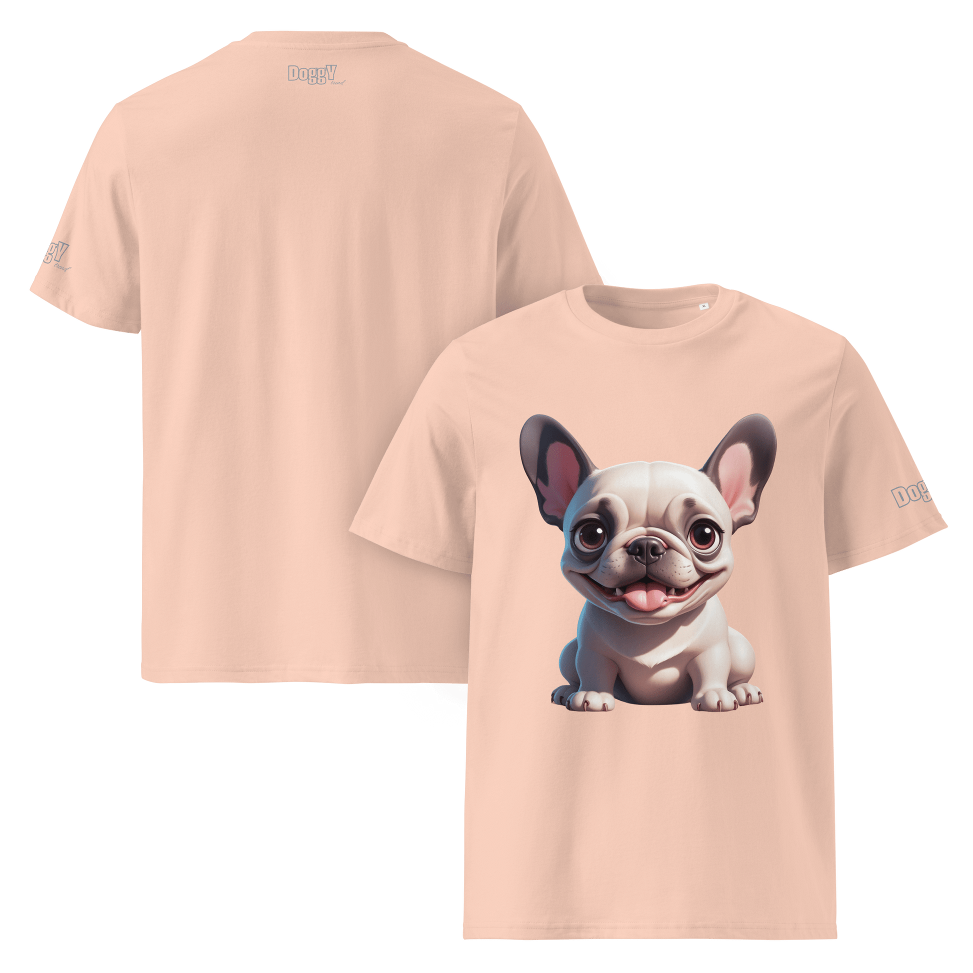 T-shirt unisexe en coton biologique - Collection Bouledogue Français - Doggy Trend