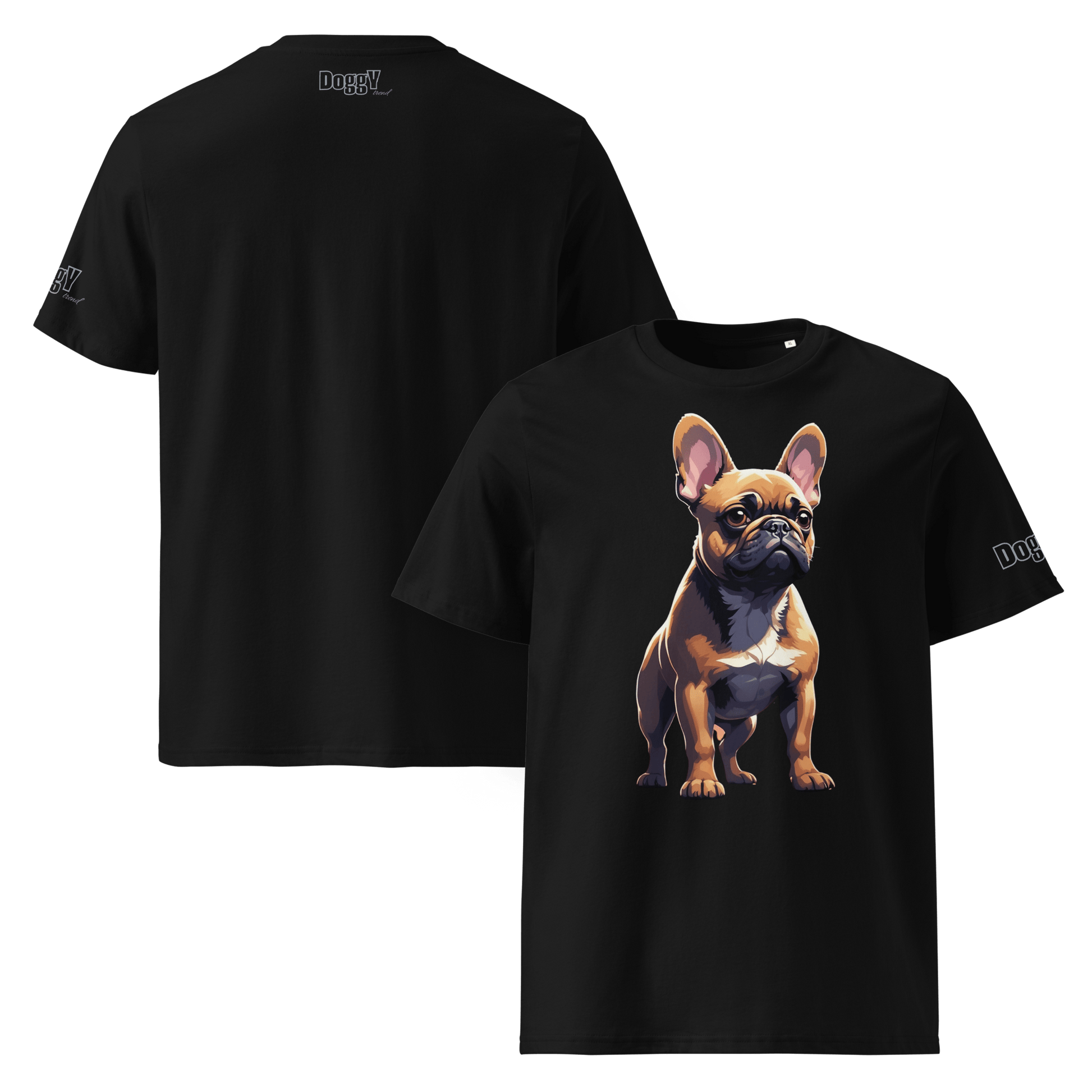T-shirt unisexe en coton biologique - Collection Bouledogue Français - Doggy Trend