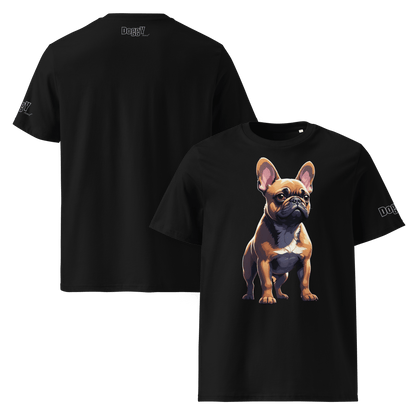 T-shirt unisexe en coton biologique - Collection Bouledogue Français - Doggy Trend