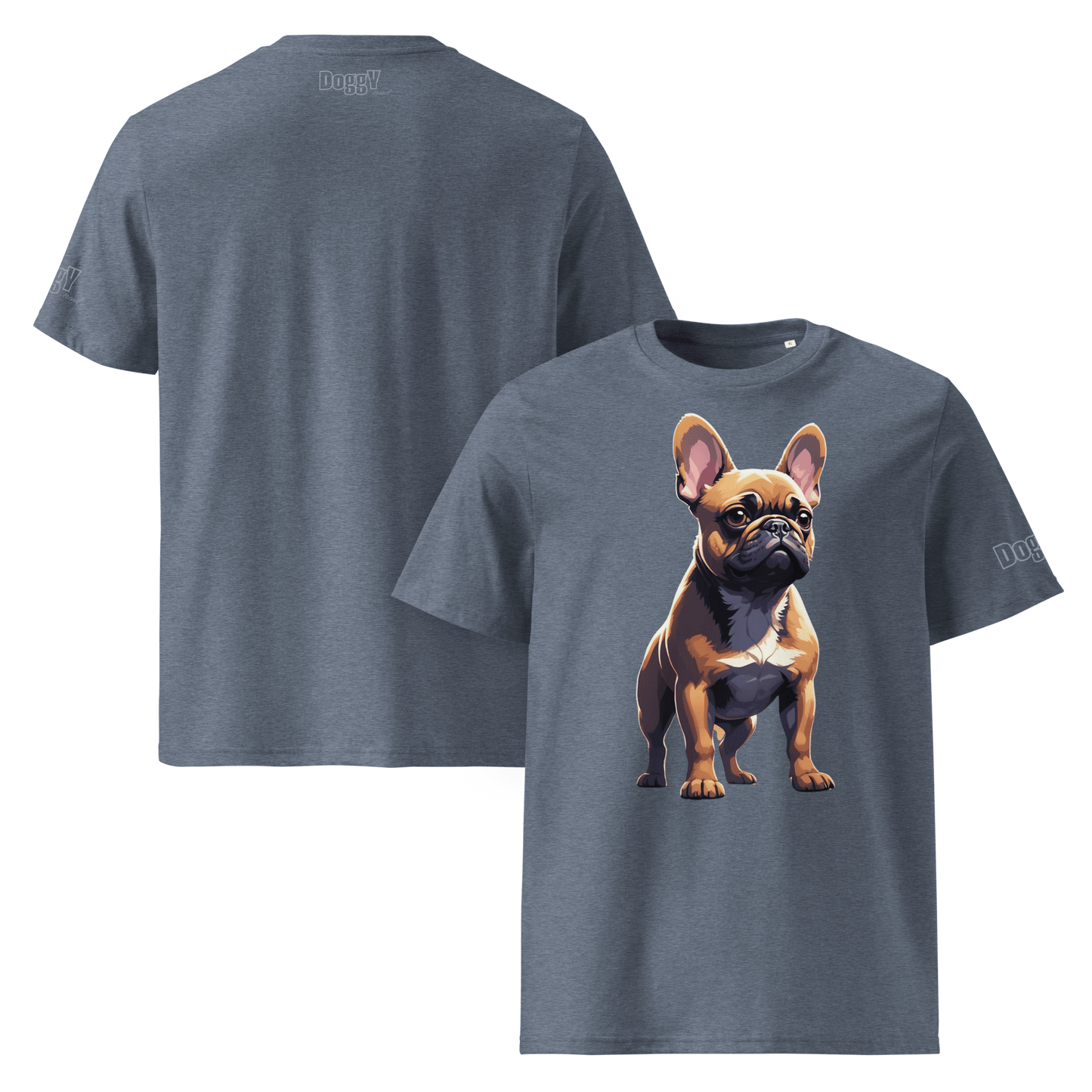 T-shirt unisexe en coton biologique - Collection Bouledogue Français - Doggy Trend