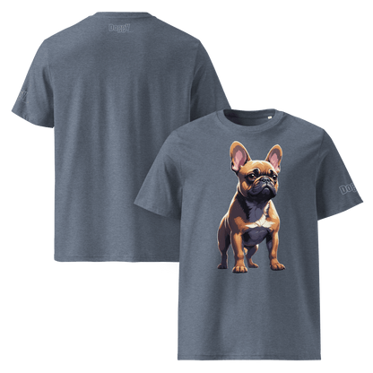 T-shirt unisexe en coton biologique - Collection Bouledogue Français - Doggy Trend