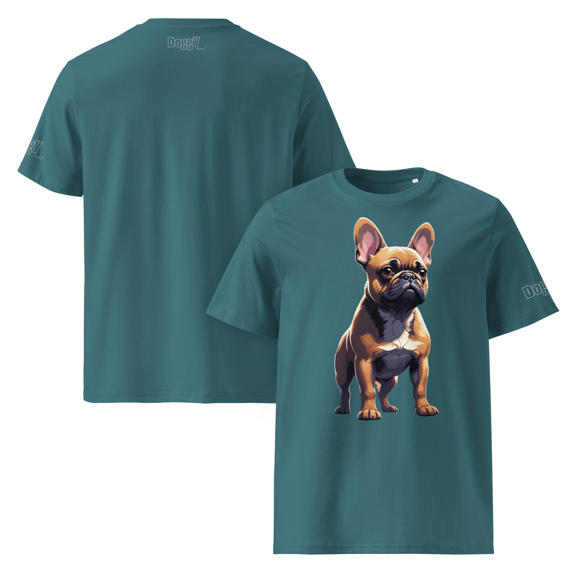 T-shirt unisexe en coton biologique - Collection Bouledogue Français - Doggy Trend