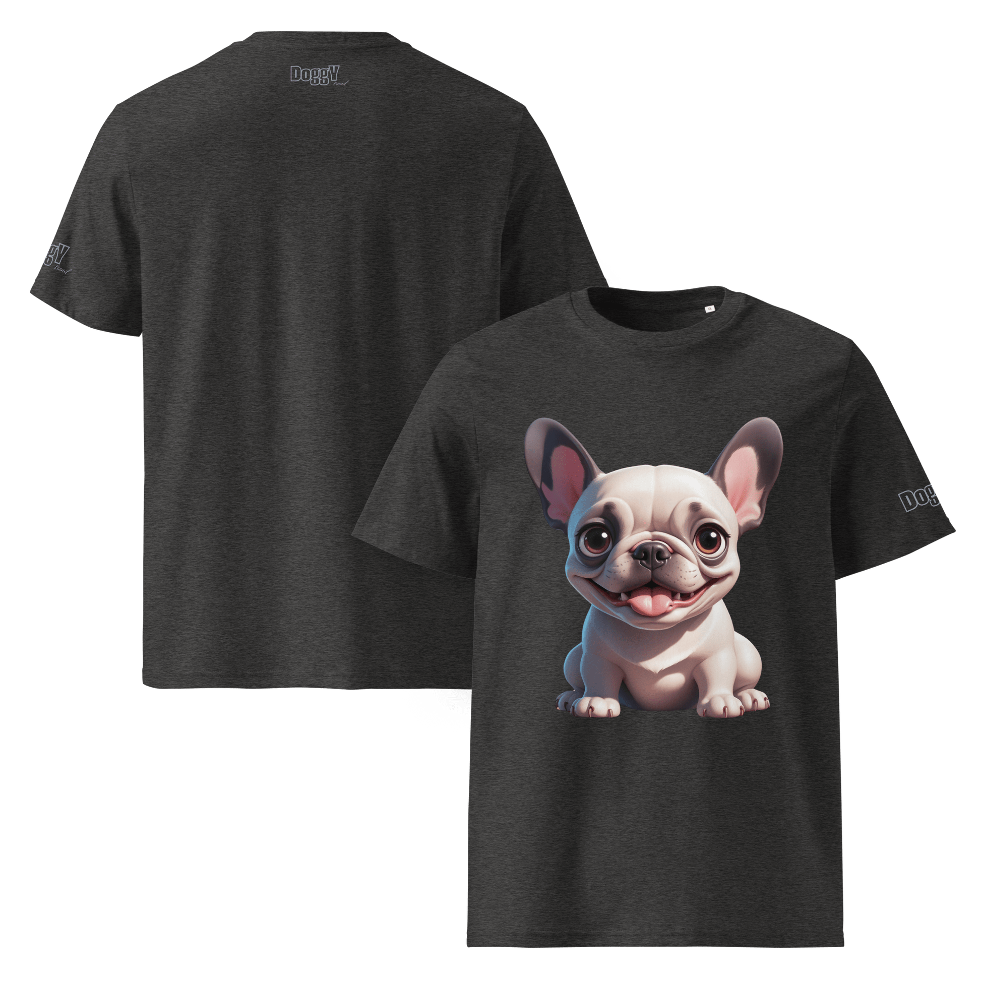 T-shirt unisexe en coton biologique - Collection Bouledogue Français - Doggy Trend