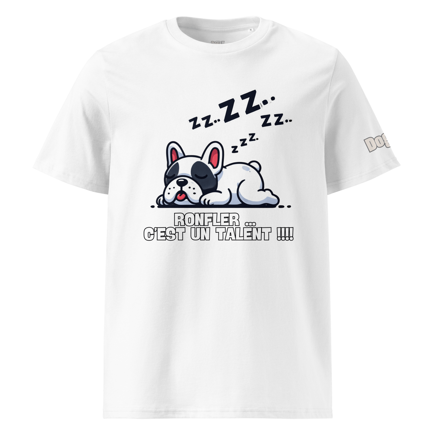 T-shirt unisexe en coton biologique - Collection Bouledogue Français - Doggy Trend