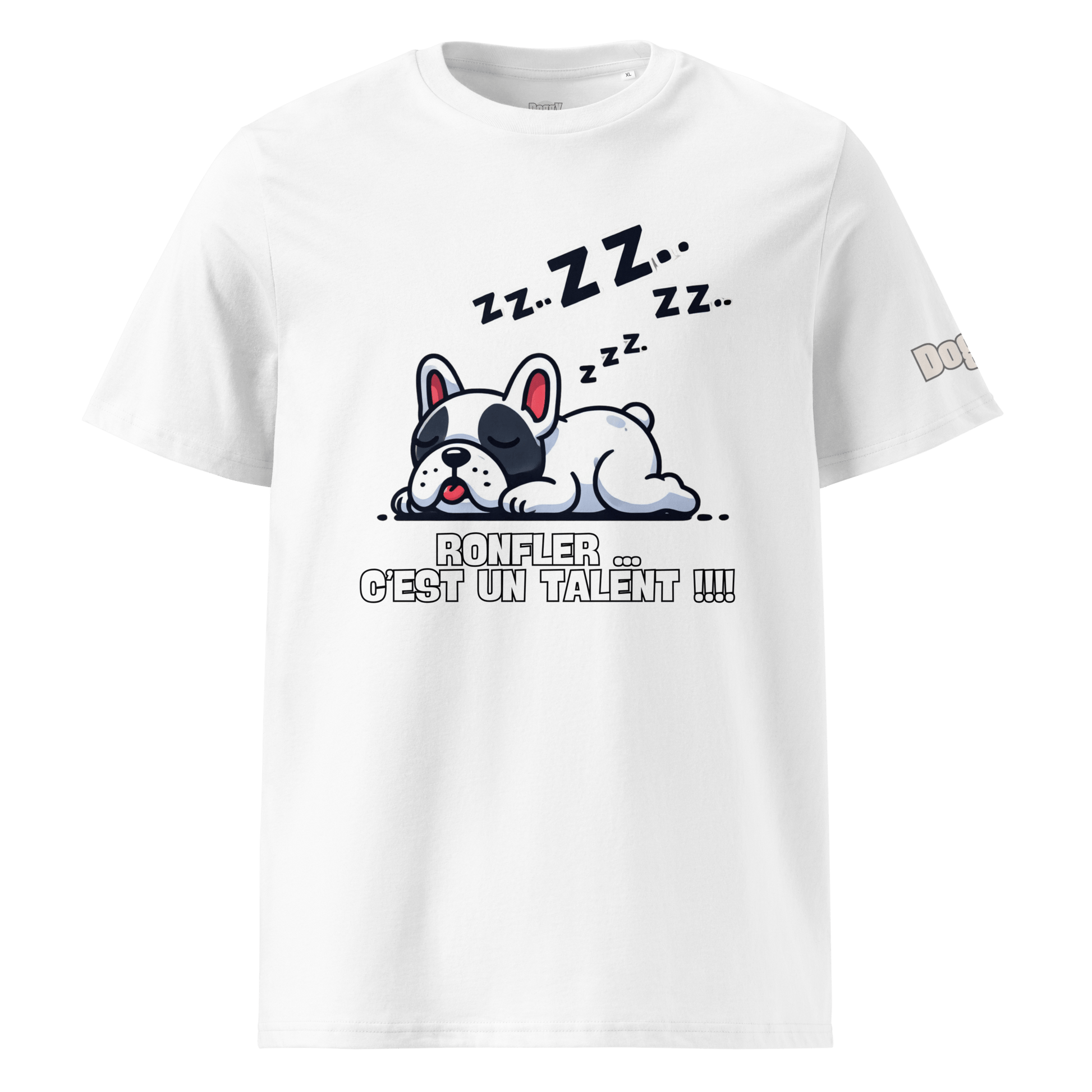 T-shirt unisexe en coton biologique - Collection Bouledogue Français - Doggy Trend