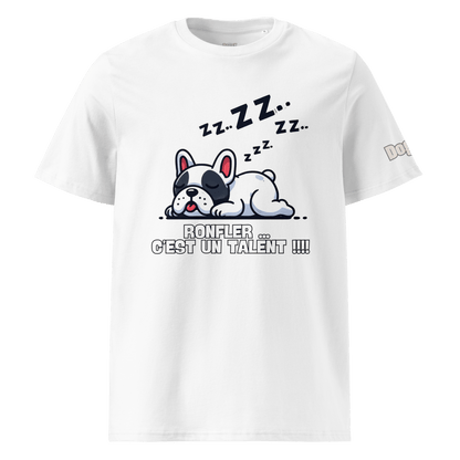 T-shirt unisexe en coton biologique - Collection Bouledogue Français - Doggy Trend