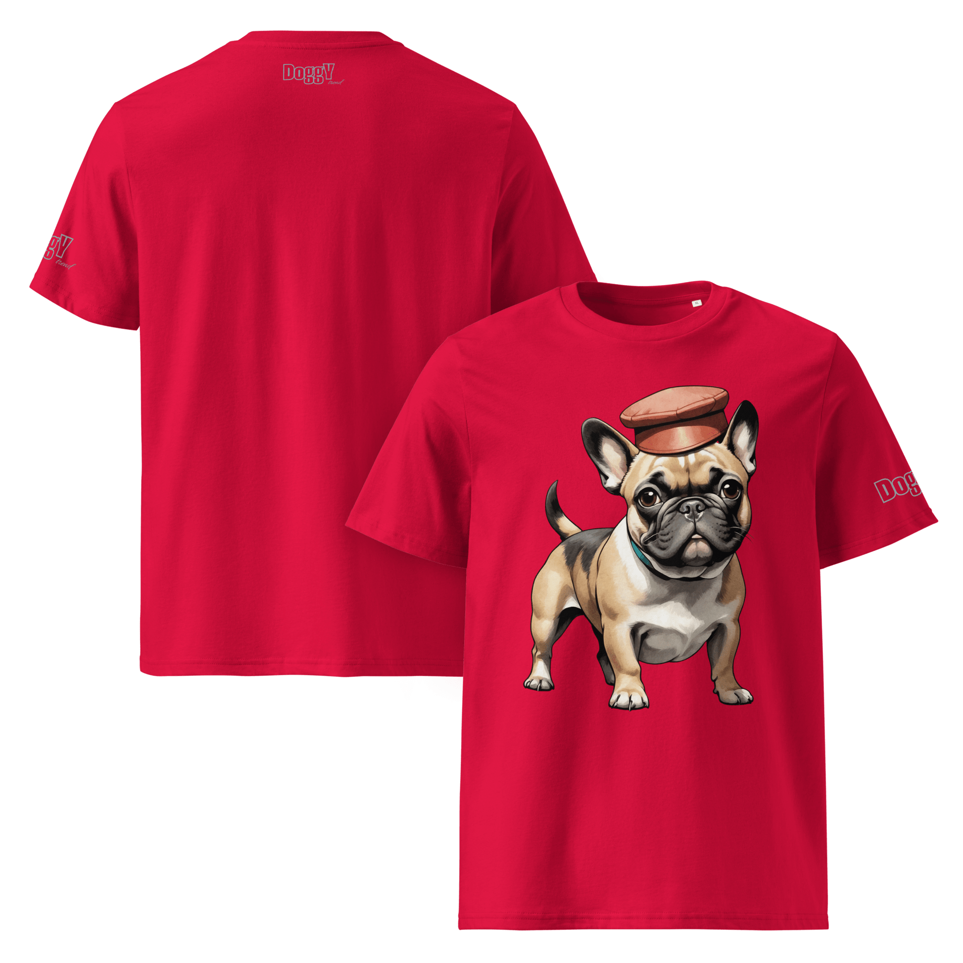 T-shirt unisexe en coton biologique - Collection Bouledogue Français - Doggy Trend