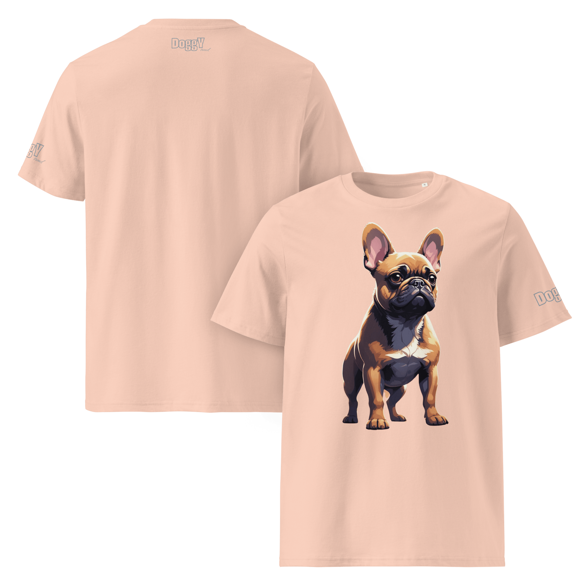 T-shirt unisexe en coton biologique - Collection Bouledogue Français - Doggy Trend