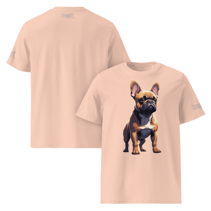 T-shirt unisexe en coton biologique - Collection Bouledogue Français - Doggy Trend