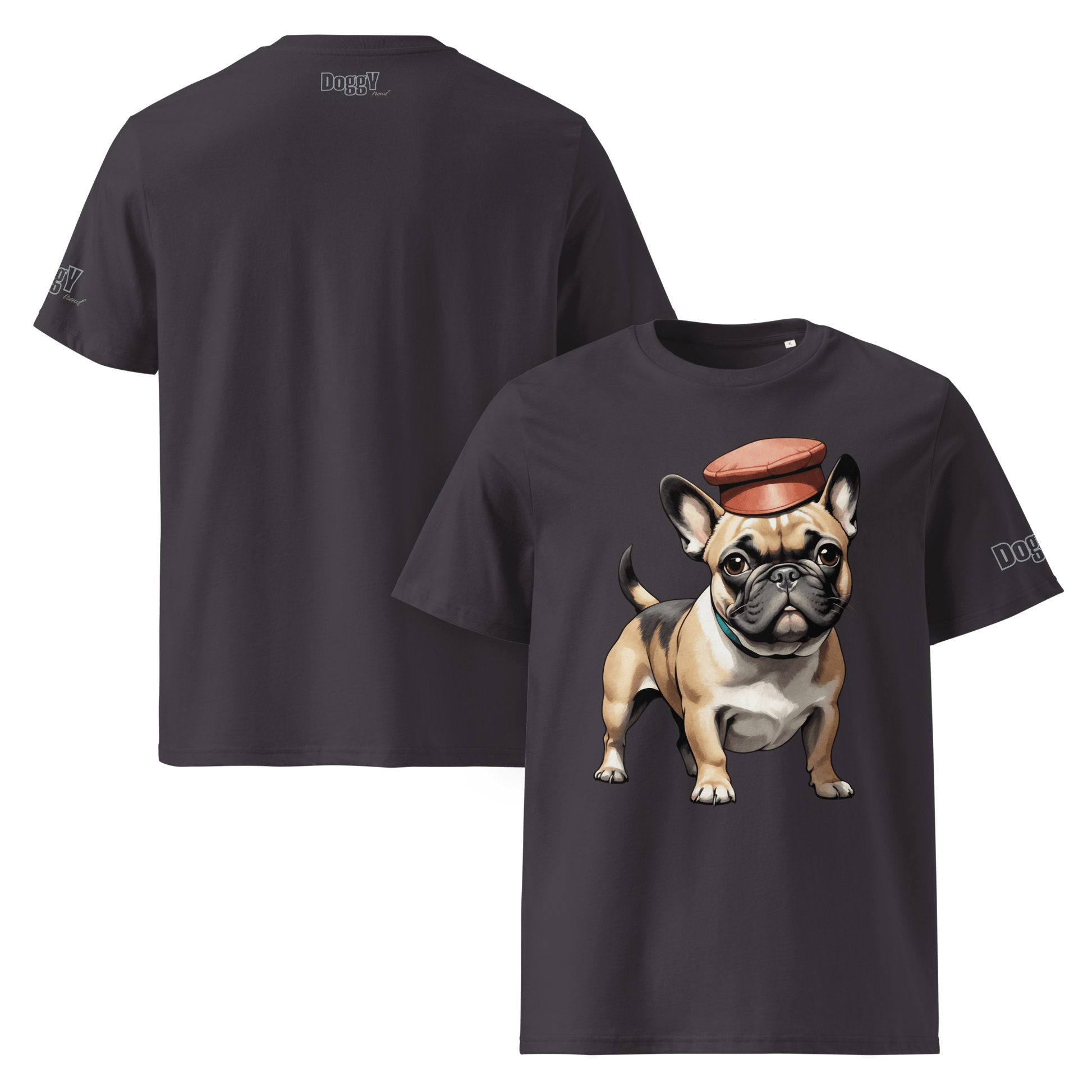T-shirt unisexe en coton biologique - Collection Bouledogue Français - Doggy Trend