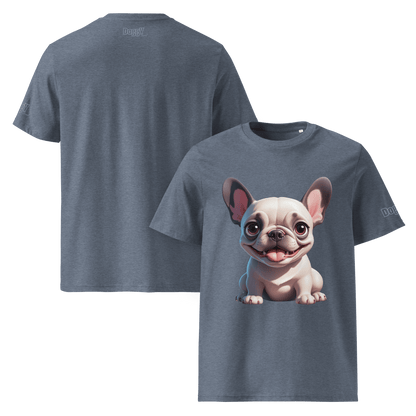 T-shirt unisexe en coton biologique - Collection Bouledogue Français - Doggy Trend