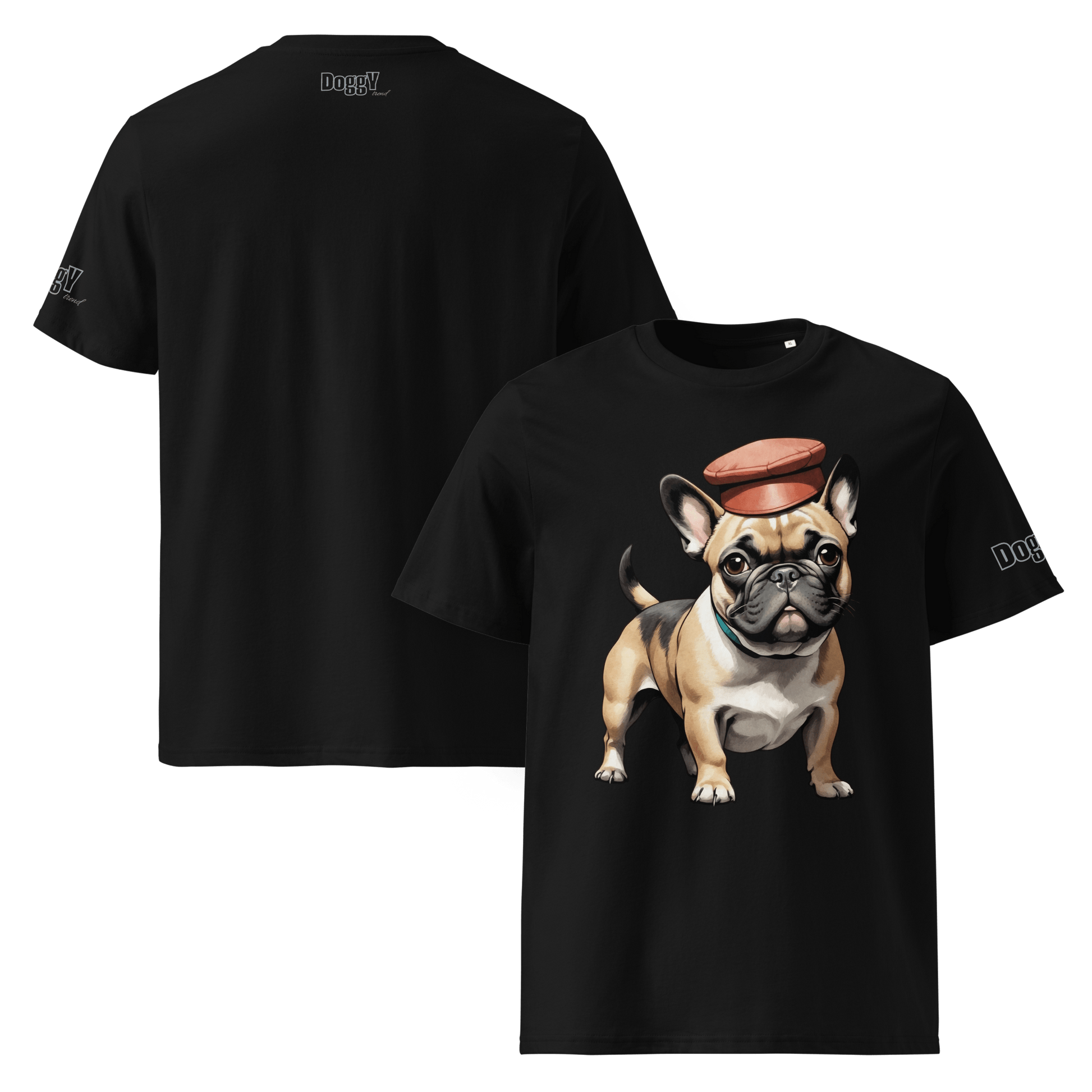 T-shirt unisexe en coton biologique - Collection Bouledogue Français - Doggy Trend