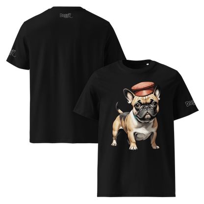 T-shirt unisexe en coton biologique - Collection Bouledogue Français - Doggy Trend
