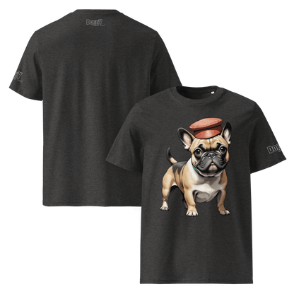 T-shirt unisexe en coton biologique - Collection Bouledogue Français - Doggy Trend