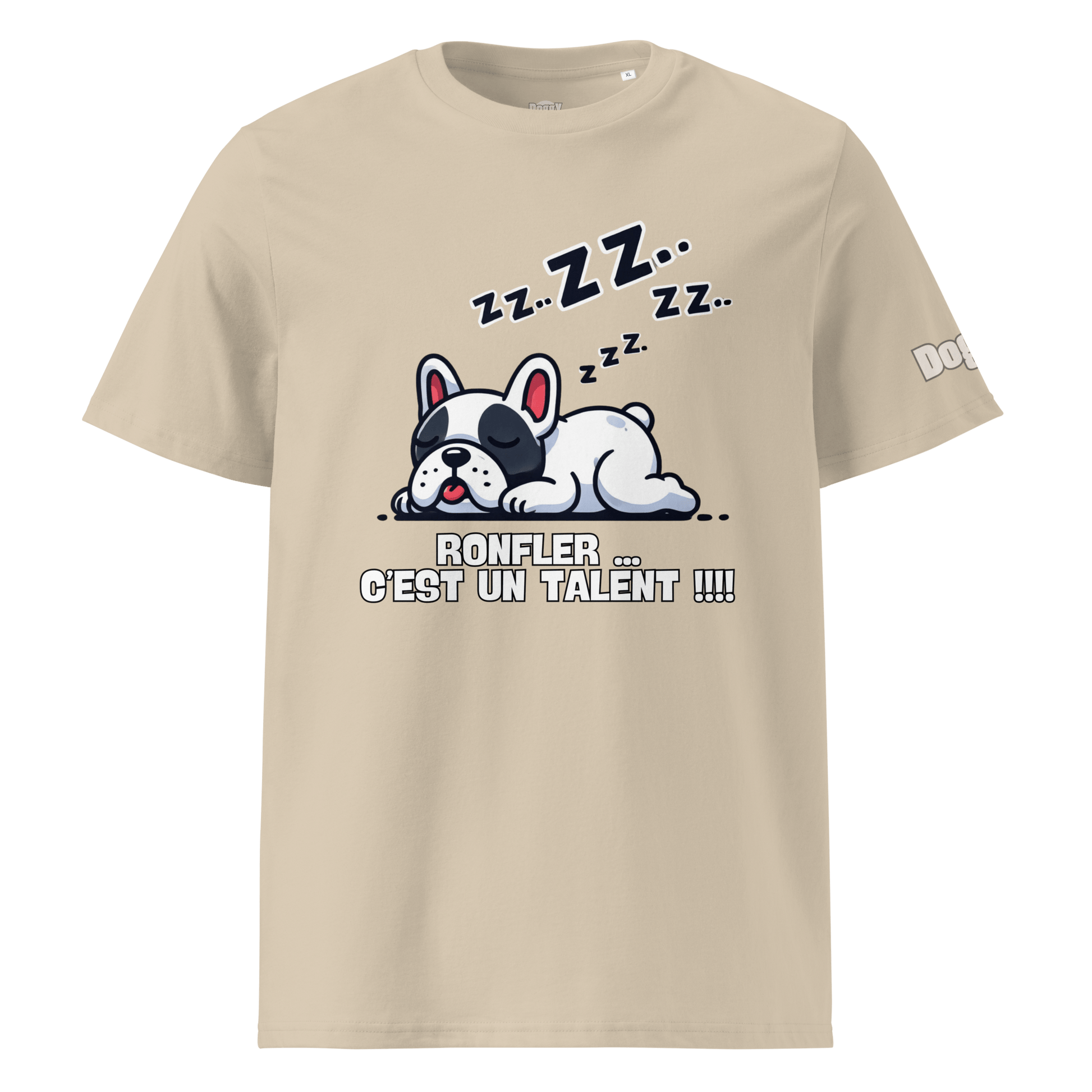 T-shirt unisexe en coton biologique - Collection Bouledogue Français - Doggy Trend