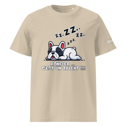 T-shirt unisexe en coton biologique - Collection Bouledogue Français - Doggy Trend