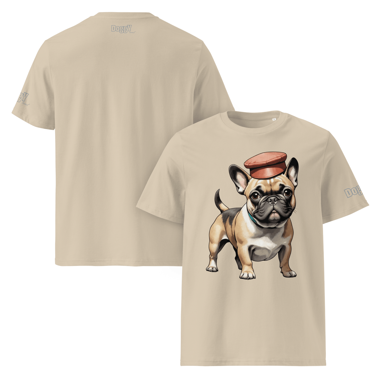 T-shirt unisexe en coton biologique - Collection Bouledogue Français - Doggy Trend