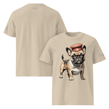 T-shirt unisexe en coton biologique - Collection Bouledogue Français - Doggy Trend