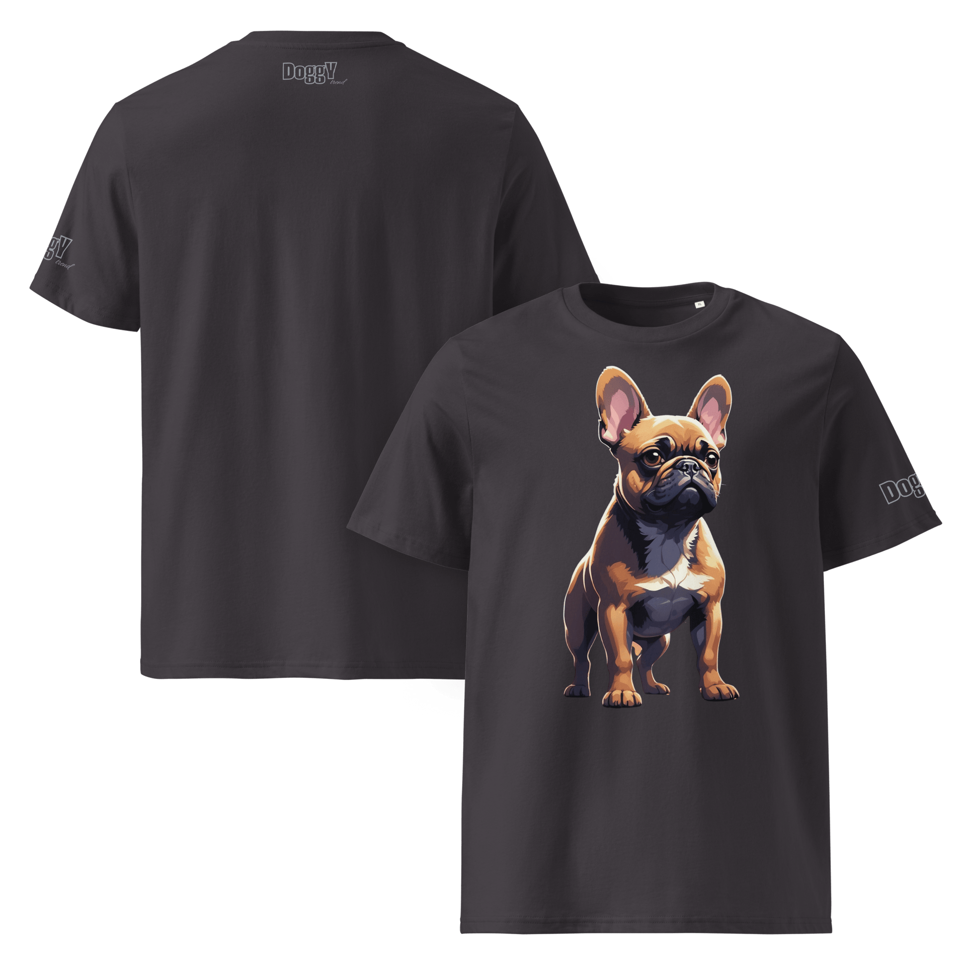 T-shirt unisexe en coton biologique - Collection Bouledogue Français - Doggy Trend