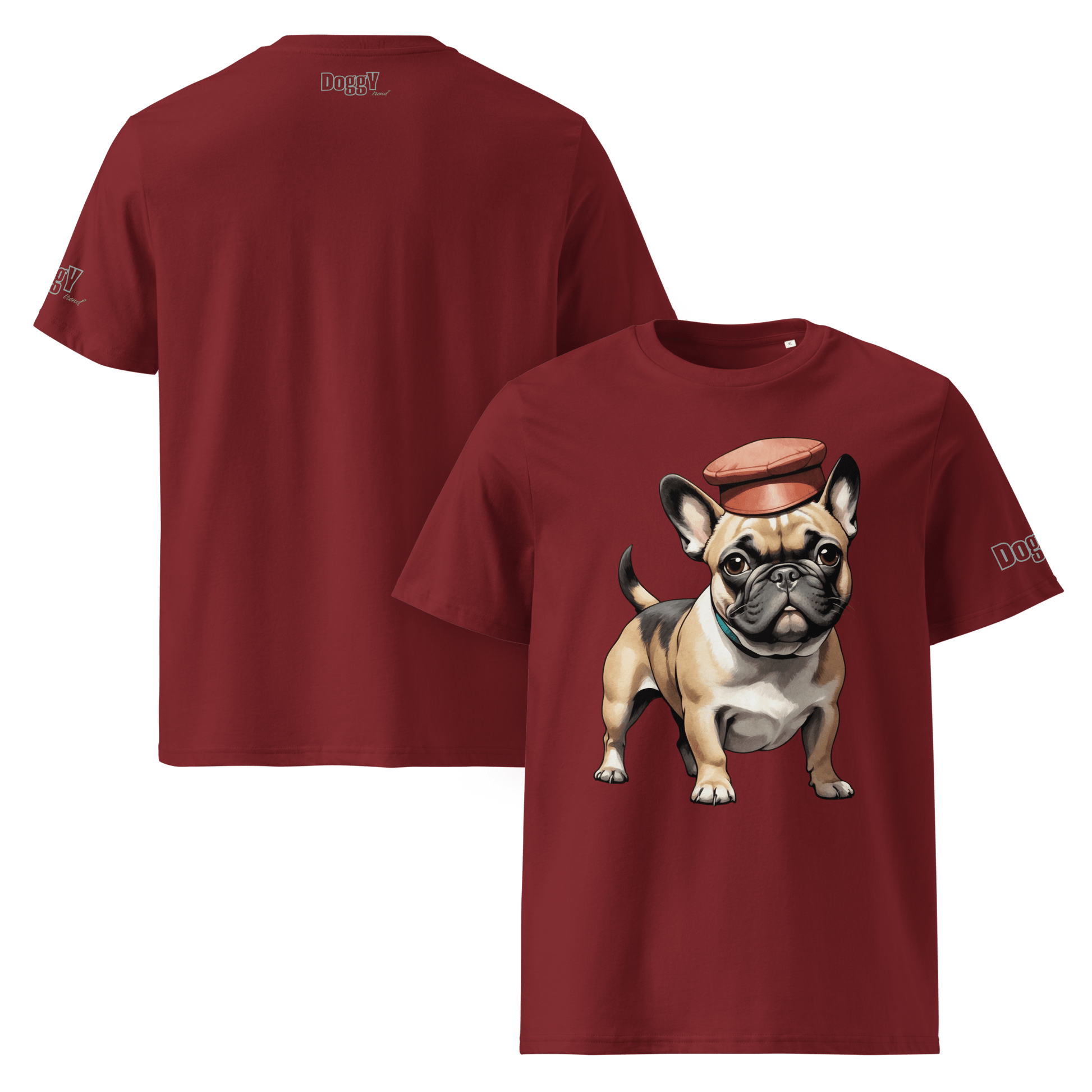 T-shirt unisexe en coton biologique - Collection Bouledogue Français - Doggy Trend
