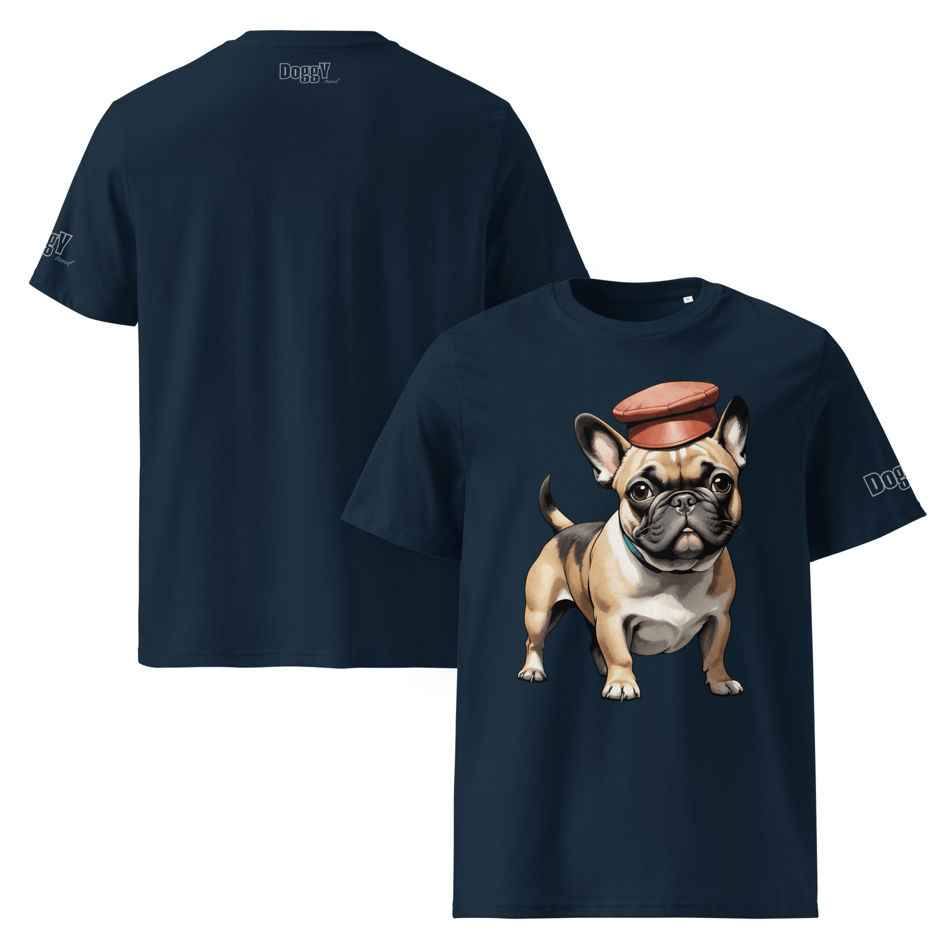 T-shirt unisexe en coton biologique - Collection Bouledogue Français - Doggy Trend