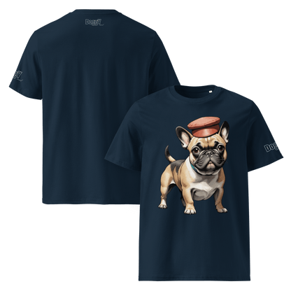 T-shirt unisexe en coton biologique - Collection Bouledogue Français - Doggy Trend