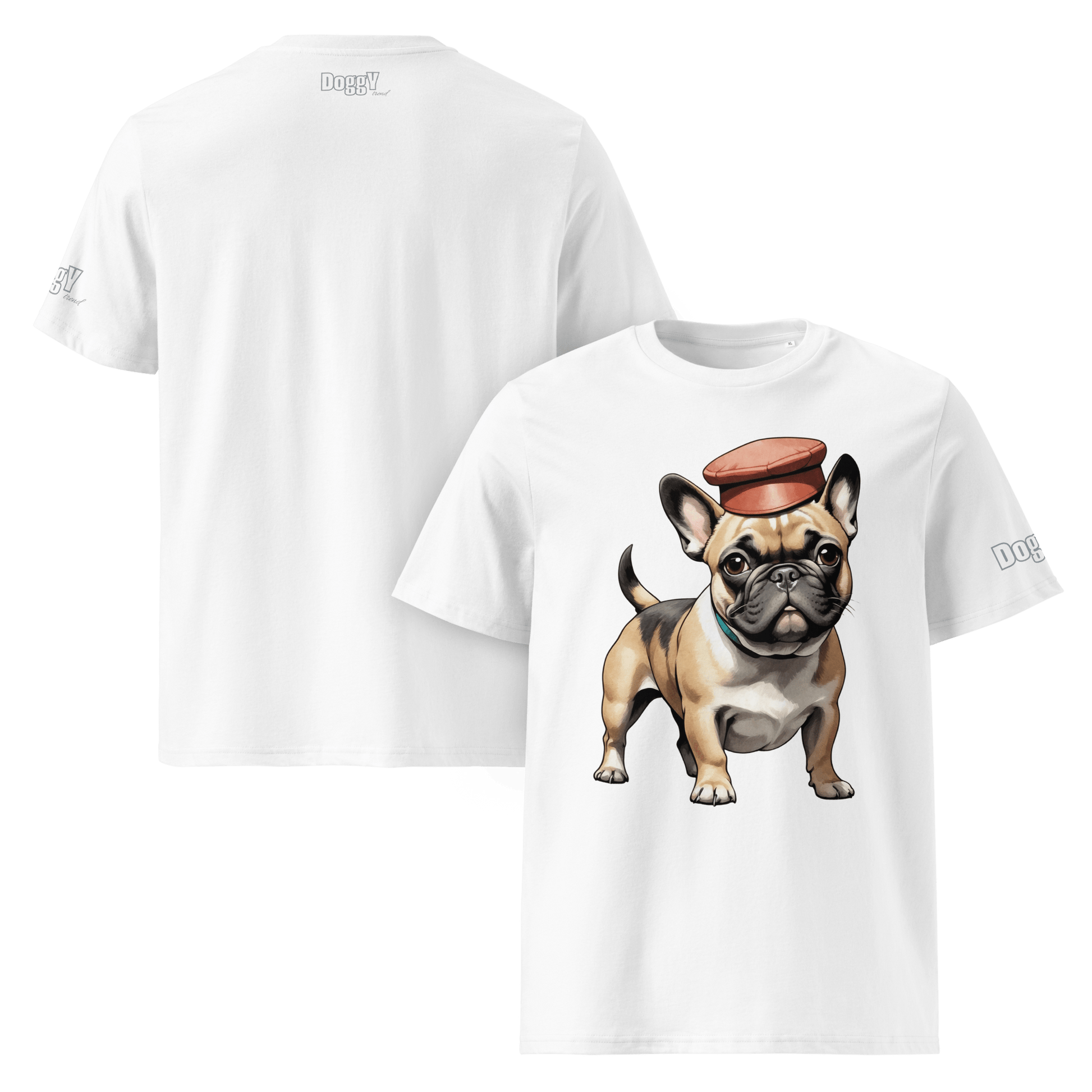 T-shirt unisexe en coton biologique - Collection Bouledogue Français - Doggy Trend
