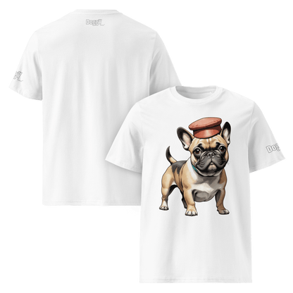 T-shirt unisexe en coton biologique - Collection Bouledogue Français - Doggy Trend